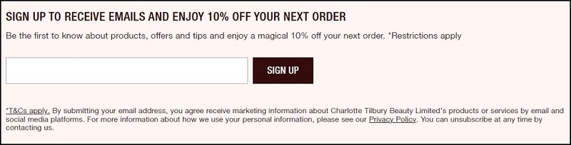 Charlotte Tilbury Discounts