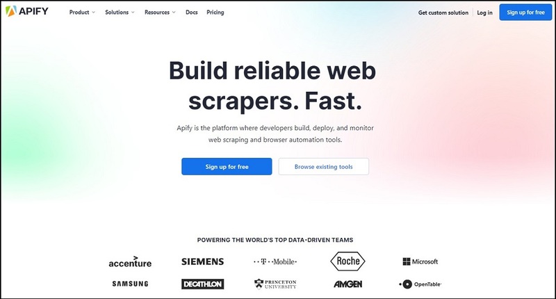 Apify for Best Web Data Collection Tools