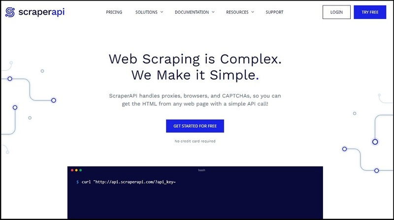 ScraperAPI for Best Data Scrapers