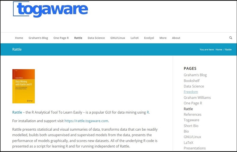 Rattle for Best Data Mining Tools