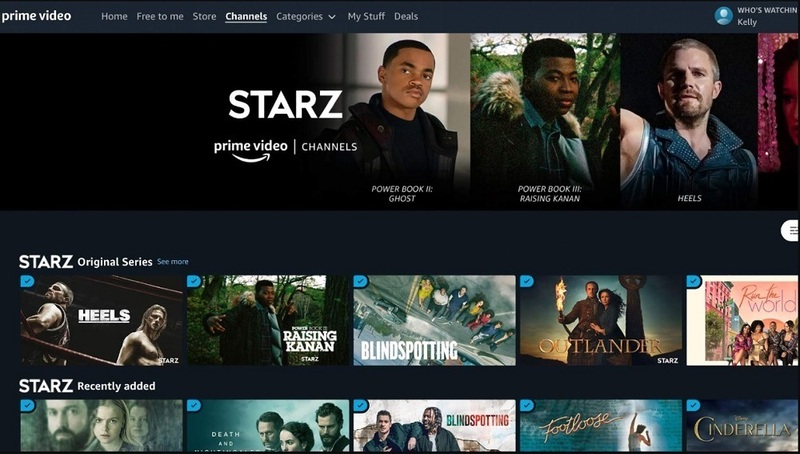 Starz Free Trial on Amazon last