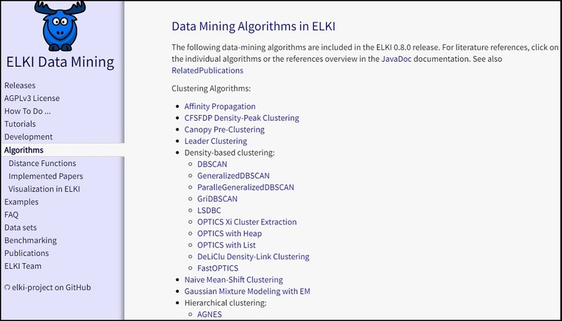 Elki for Best Data Mining Tools