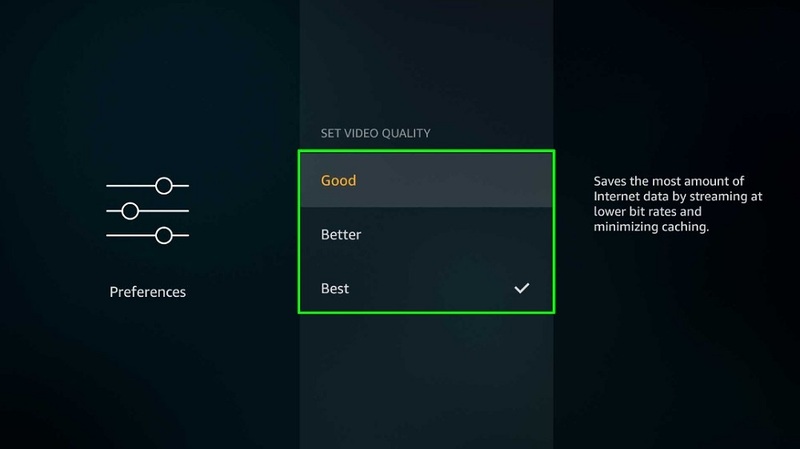 Downgrading the Video Quality on Amazon Prime Video App