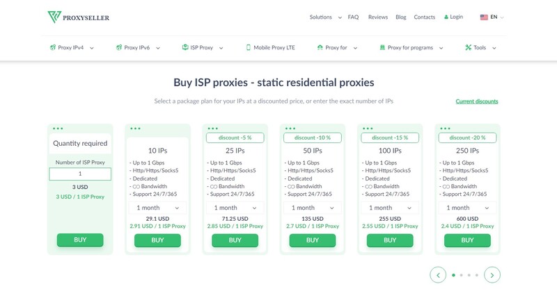 Proxy-Seller ISP Proxies