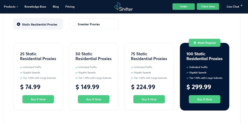 Shifter ISP Proxies