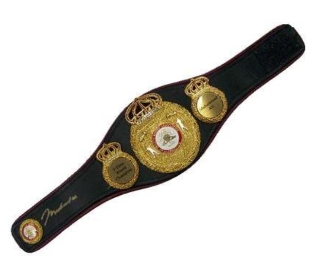 Muhammad Ali Autographed WBA Black Mini Belt 