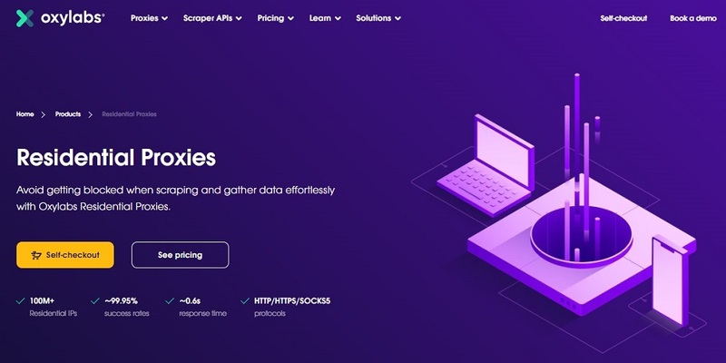 Oxylabs Best Residential Proxies for Web Scraping