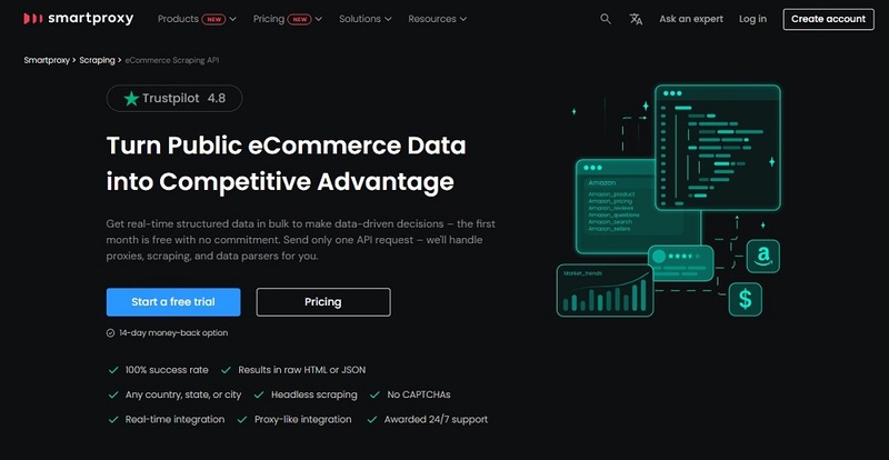 Smartproxy eCommerce Scraping API Overview