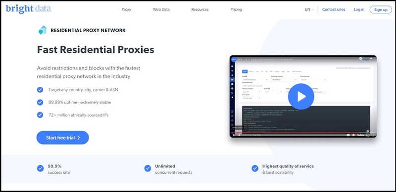 Bright Data Residential Proxy