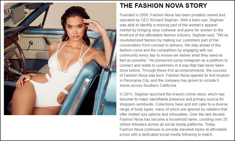 About Fashion Nova