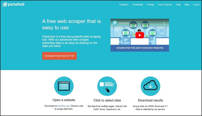 ParseHub for Web Crawling Tools