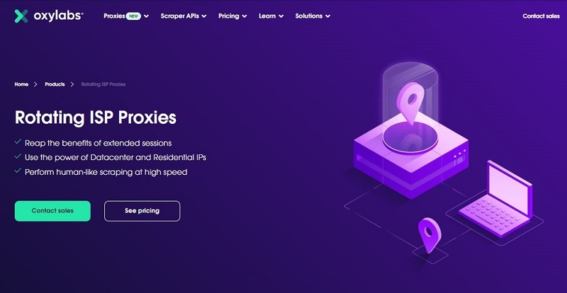 Oxylabs Rotating Proxies for Data Scraping
