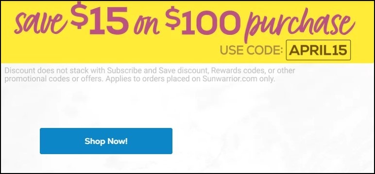 Sunwarrior Protein Discount